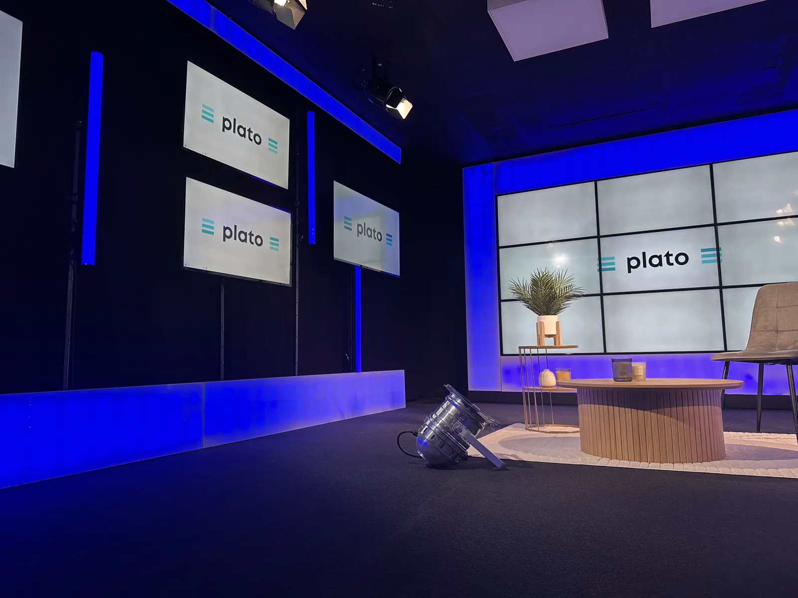 Le plateau — studio Plato